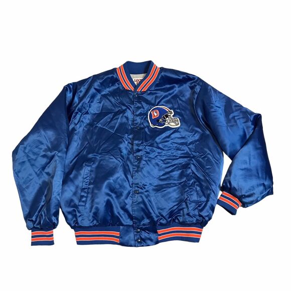 Vintage 1991 Locker Line XXL Denver Broncos Starter Style Spellout Jacket - Picture 4 of 16